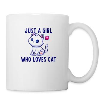 Just a girl who loves mon amour de chat - Mug blanc - blanc - Droite