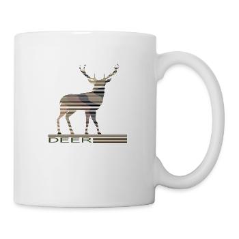 Cerf - Mug blanc - blanc - Droite