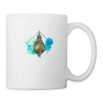 London England UK City Skyline Splash Colorful - Mug - white - Right