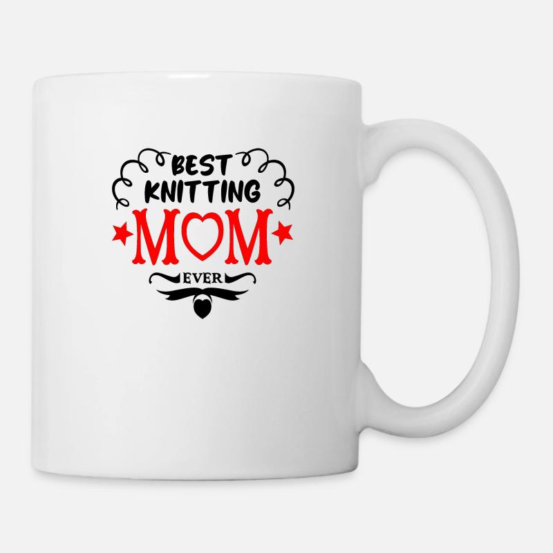 Beste Strickmutter aller Zeiten - Tasse - Weiß