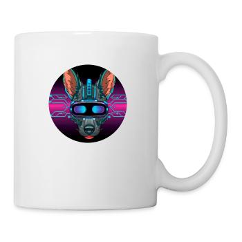Stylish dog - Mug - white - Right