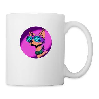 Cyber-Hund - Tasse - Weiß - Rechts