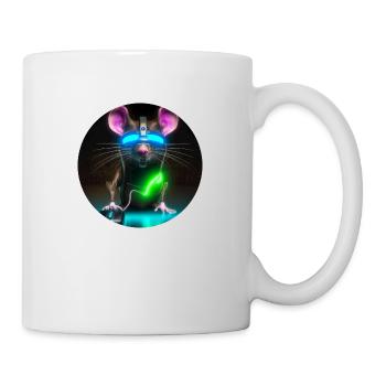 Cyber-Maus - Tasse - Weiß - Rechts