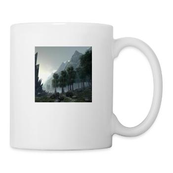 Beautiful landscape in the fog - Mug - white - Right