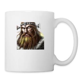 Angry Viking Head - Mug - white - Right