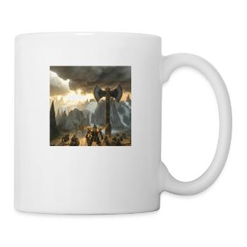 Wikingermalerei - Tasse - Weiß - Rechts