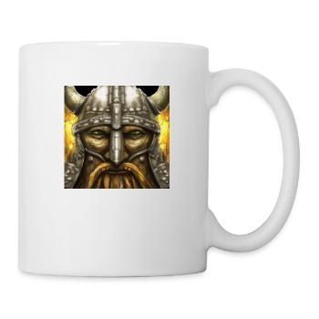 Angry Viking Head - Mug - white - Right