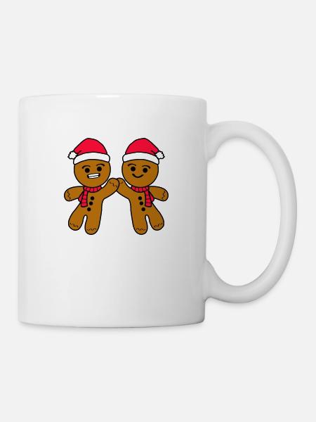 Lebkuchenmänner - Tasse - Weiß