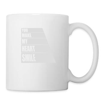 make my heart smile - Tasse - Weiß - Rechts