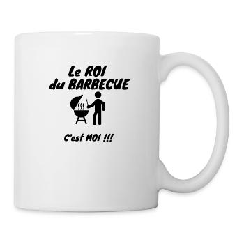 Roi du barbecue - Mug blanc - blanc - Droite