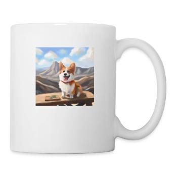 Cute Corgi in Nature - Mug - white - Right