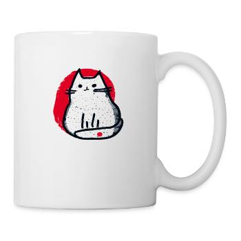 Katzen Japan - Tasse - Weiß - Rechts