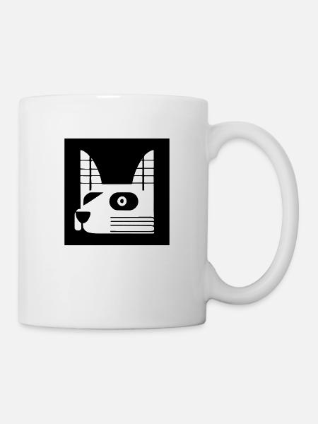 Hund Retro Hunderasse Tierliebe - Tasse - Weiß