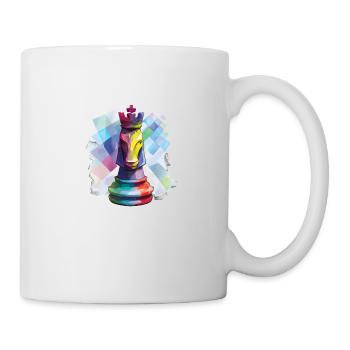 Art Pièce d’échecs Le cheval roi - Mug blanc - blanc - Droite