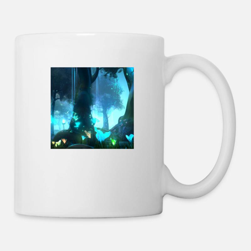 Magischer Wald - Tasse - Weiß