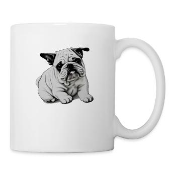 Bulldog Français Chien chien anglais 2 - Mug blanc - blanc - Droite