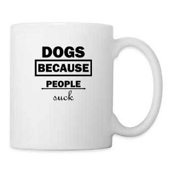 Hund Chien - Mug blanc - blanc - Droite