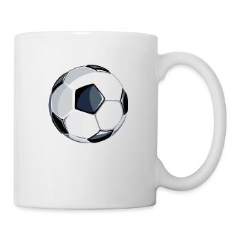 Fußball Soccer - Tasse - Weiß - Rechts