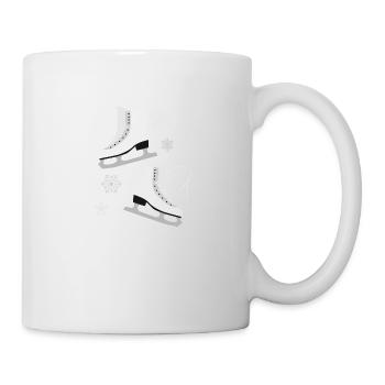 Patins à glace - Mug blanc - blanc - Droite