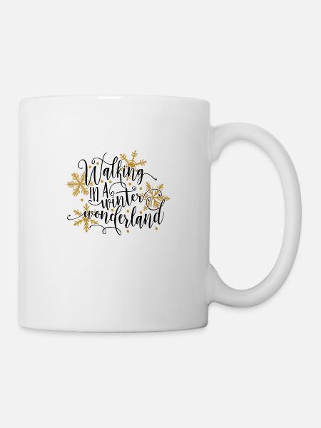 Walking in a winter wonderland - Mug - white