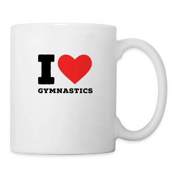 J’adore la gymnastique - Mug blanc - blanc - Droite