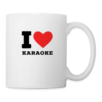I love karaoke - Mug - white - Right