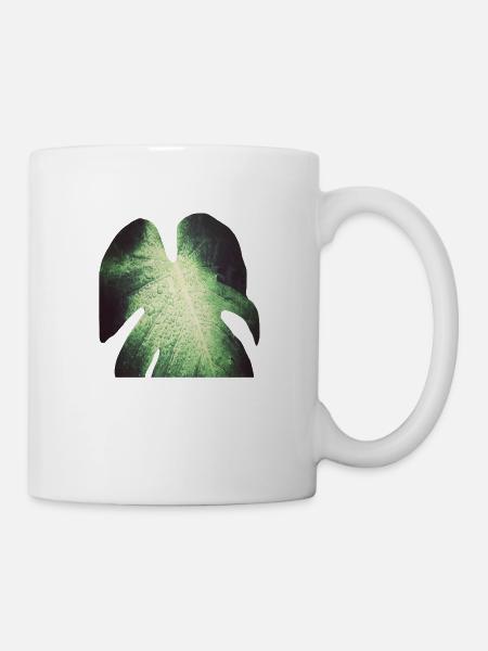 Monstera - Tasse - Weiß