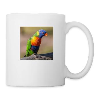 Rainbow lorikeet (Allfarblori, Trichoglossus) - Mug - white - Right