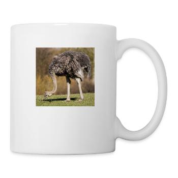 Afrikanischer Strauß - Tasse - Weiß - Rechts