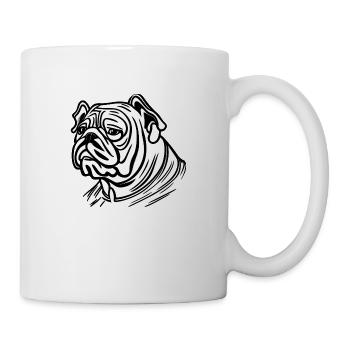 Bulldog français chien chien anglais 10 - Mug blanc - blanc - Droite