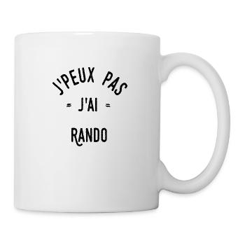 J’peux pas j’ai rando - Mug blanc - blanc - Droite