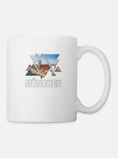 München Deutschland Stadt Skyline Heimat Liebe - Tasse - Weiß