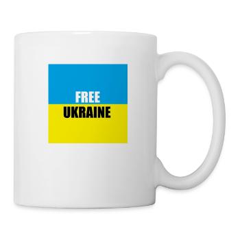 free ukraine - Tasse - Weiß - Rechts