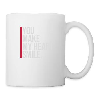 make my heart smile - Tasse - Weiß - Rechts