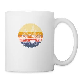 London England UK City Vintage Retro Skyline - Mug - white - Right