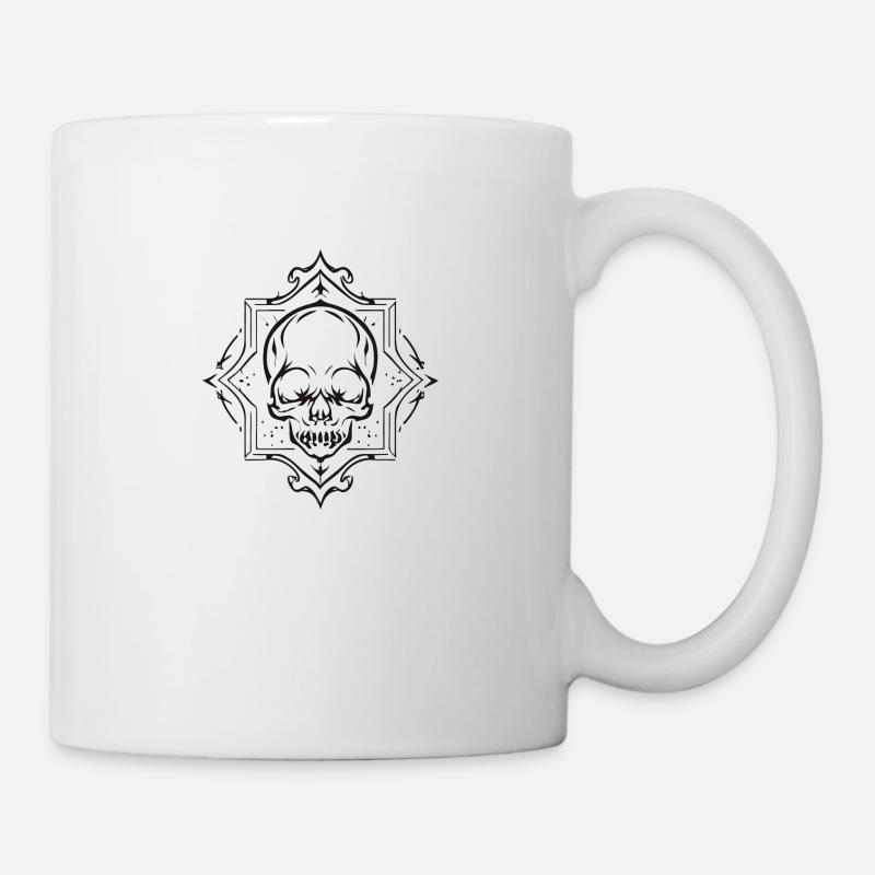 Gothic Skull - Mug - white