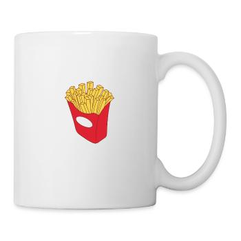 Les frites c'est la vie - Mug blanc - blanc - Droite