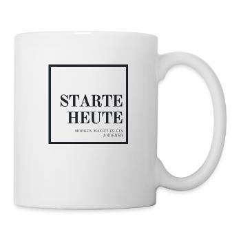 StarteHeute - Tasse - Weiß - Rechts