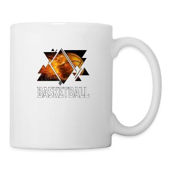 Basketball Fire Basketball Player Dunking Sport Retro - Mug - white - Right