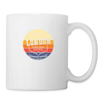 London England UK City Vintage Retro Skyline - Mug - white - Right