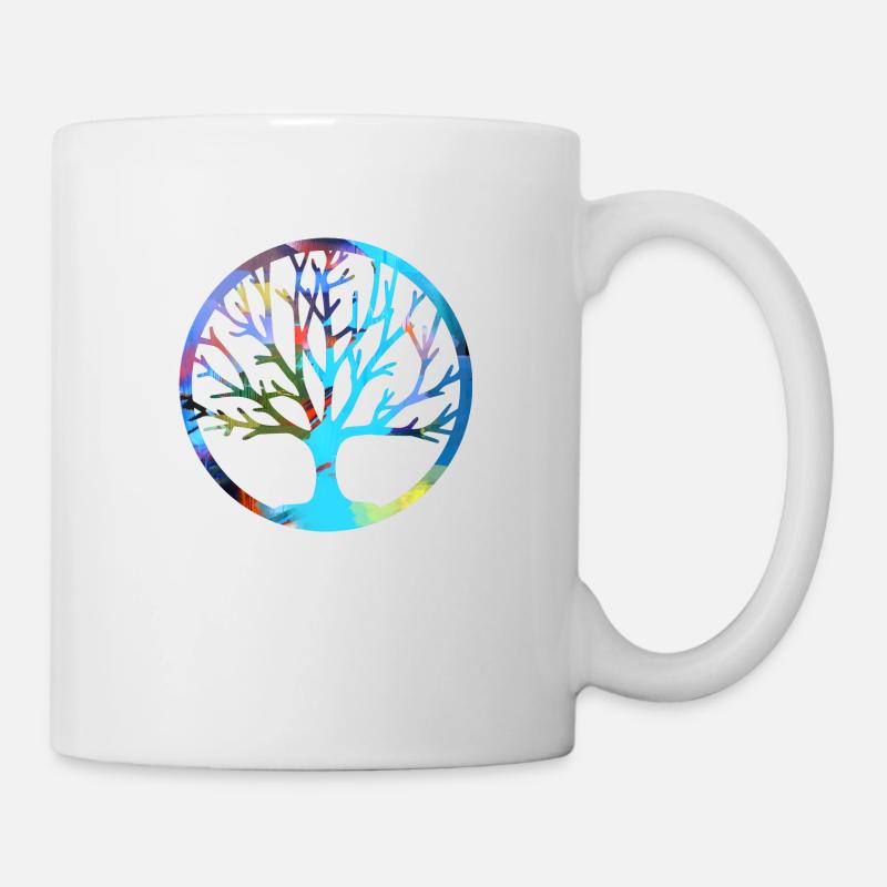 Baum des Lebens ,Lebensbaum,Graffiti,Malerei - Tasse - Weiß