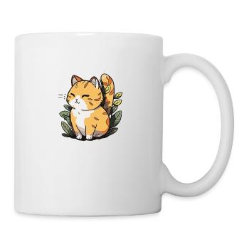 Comic Cute Kawaii Cat Star Kitten Kitten - Mug - white - Right