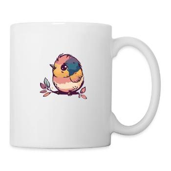 Comic Cute Kawaii Sticker Bird 1 - Mug - white - Right