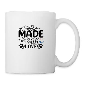 Made With Love - Tasse - Weiß - Rechts