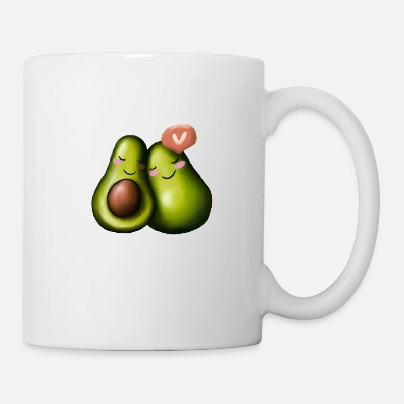 Avocado Liebe - Tasse - Weiß