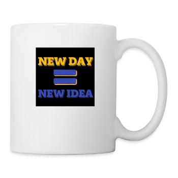 NEW DAY=NEW IDEA - Mug - white - Right