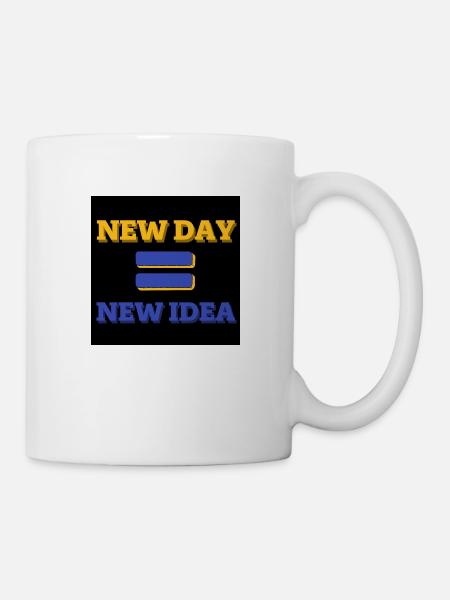 NEW DAY=NEW IDEA - Mug blanc - blanc