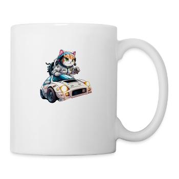 Space Cat - Tasse - Weiß - Rechts