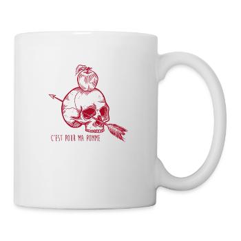 Skull Apple red - Mug blanc - blanc - Droite