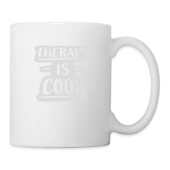 therapy is cool Quote - Mug - white - Right